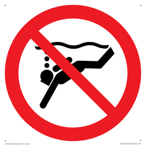 PV11334: Prohibition: No sub-aqua diving