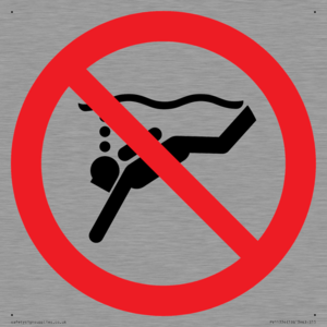 PV11334: Prohibition: No sub-aqua diving