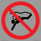 PV11334: Prohibition: No sub-aqua diving