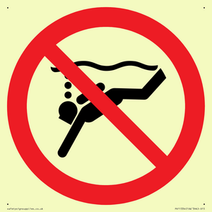 PV11334: Prohibition: No sub-aqua diving
