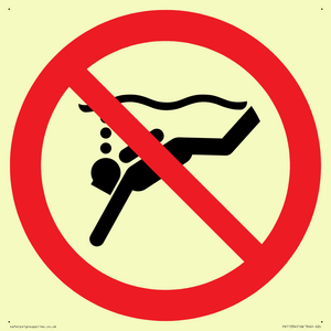 PV11334: Prohibition: No sub-aqua diving