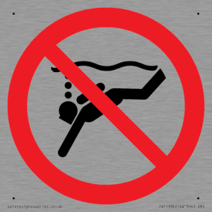 PV11334: Prohibition: No sub-aqua diving