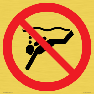 PV11334: Prohibition: No sub-aqua diving