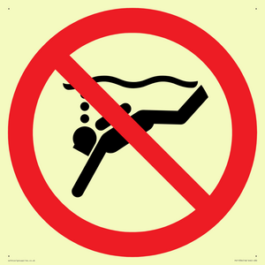 PV11334: Prohibition: No sub-aqua diving