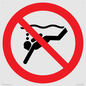 PV11334: Prohibition: No sub-aqua diving