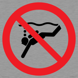 PV11334: Prohibition: No sub-aqua diving