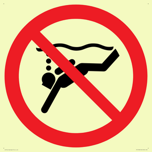 PV11334: Prohibition: No sub-aqua diving