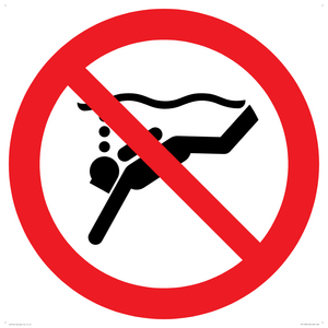 PV11334: Prohibition: No sub-aqua diving