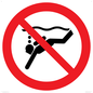 PV11334: Prohibition: No sub-aqua diving