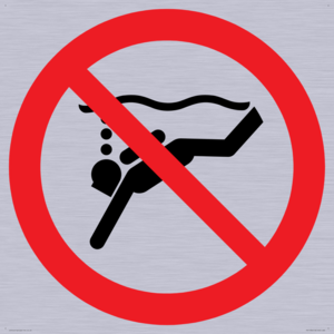 PV11334: Prohibition: No sub-aqua diving