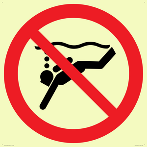 PV11334: Prohibition: No sub-aqua diving