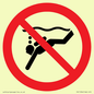 PV11334: Prohibition: No sub-aqua diving