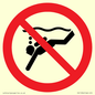 PV11334: Prohibition: No sub-aqua diving