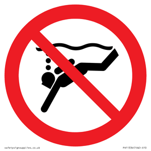 PV11334: Prohibition: No sub-aqua diving