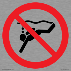 PV11334: Prohibition: No sub-aqua diving