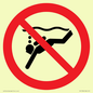 PV11334: Prohibition: No sub-aqua diving