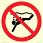PV11334: Prohibition: No sub-aqua diving