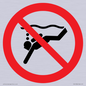 PV11334: Prohibition: No sub-aqua diving