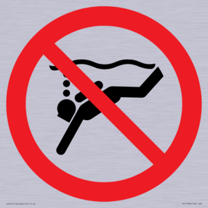 PV11334: Prohibition: No sub-aqua diving