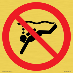PV11334: Prohibition: No sub-aqua diving