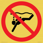 PV11334: Prohibition: No sub-aqua diving