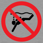 PV11334: Prohibition: No sub-aqua diving