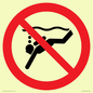 PV11334: Prohibition: No sub-aqua diving