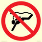 PV11334: Prohibition: No sub-aqua diving