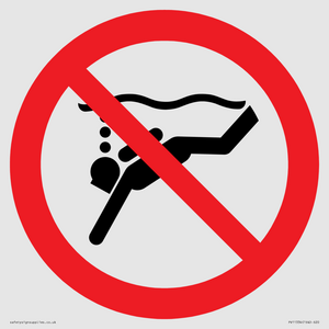 PV11334: Prohibition: No sub-aqua diving