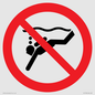 PV11334: Prohibition: No sub-aqua diving