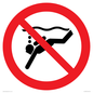 PV11334: Prohibition: No sub-aqua diving