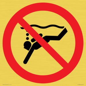 PV11334: Prohibition: No sub-aqua diving