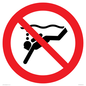 PV11334: Prohibition: No sub-aqua diving
