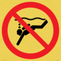 PV11334: Prohibition: No sub-aqua diving