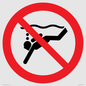 PV11334: Prohibition: No sub-aqua diving
