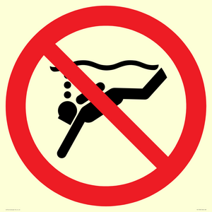 PV11334: Prohibition: No sub-aqua diving