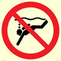 PV11334: Prohibition: No sub-aqua diving