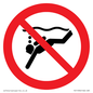 PV11334: Prohibition: No sub-aqua diving