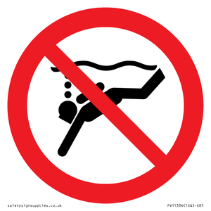 PV11334: Prohibition: No sub-aqua diving