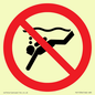 PV11334: Prohibition: No sub-aqua diving