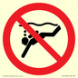 PV11334: Prohibition: No sub-aqua diving