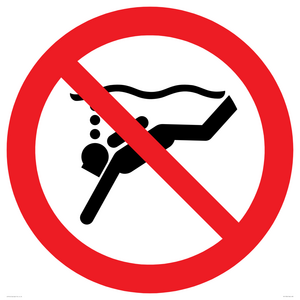 PV11334: Prohibition: No sub-aqua diving