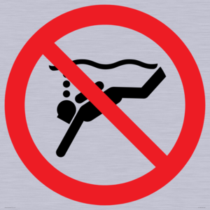 PV11334: Prohibition: No sub-aqua diving