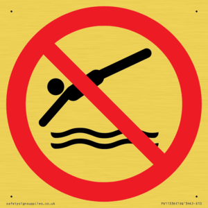 PV11336: Prohibition: No diving