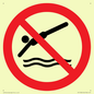 PV11336: Prohibition: No diving