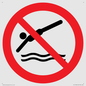 PV11336: Prohibition: No diving