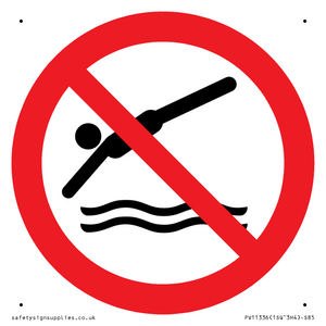 PV11336: Prohibition: No diving