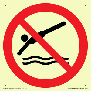 PV11336: Prohibition: No diving