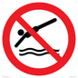 PV11336: Prohibition: No diving
