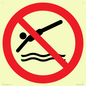 PV11336: Prohibition: No diving
